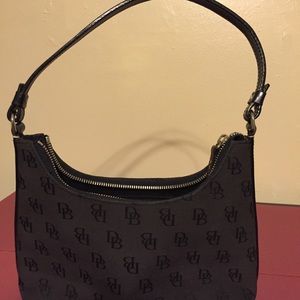 Dooney and Bourke canvas black bag